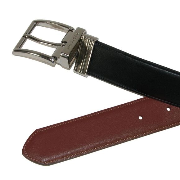 Tommy Hilfiger Men's Feather Edge Reversible 32mm Belt - Picture 4 of 5